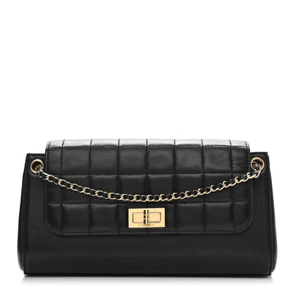 Chanel Lambskin Chocolate Bar Accordion Mademoiselle Black 1 of 10