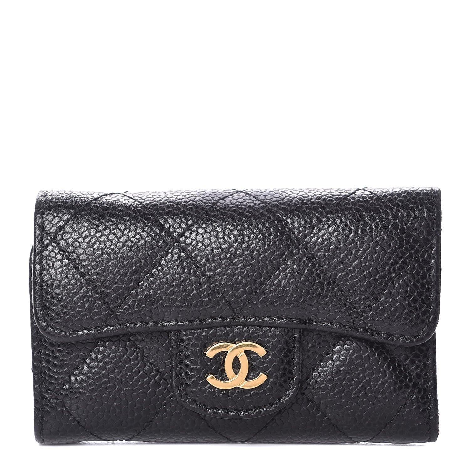 Chanel Caviar Quilted 6 Key Holder Black 1 of 10