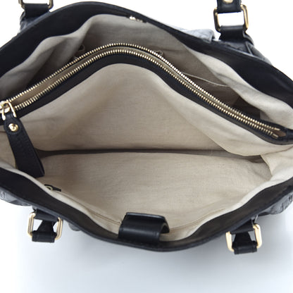 Gucci Guccissima Medium Sukey Top Handle Tote Black 6 of 14