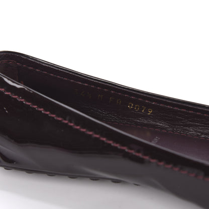 Louis Vuitton Patent Calf Oxford Ballerina Flats 34.5 Amarante 9 of 10