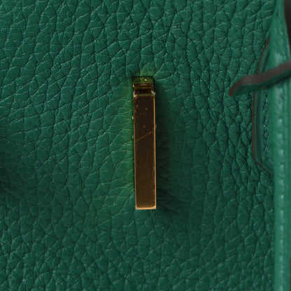 Hermes Taurillon Clemence Birkin 30 Vert Vertigo 25 of 34