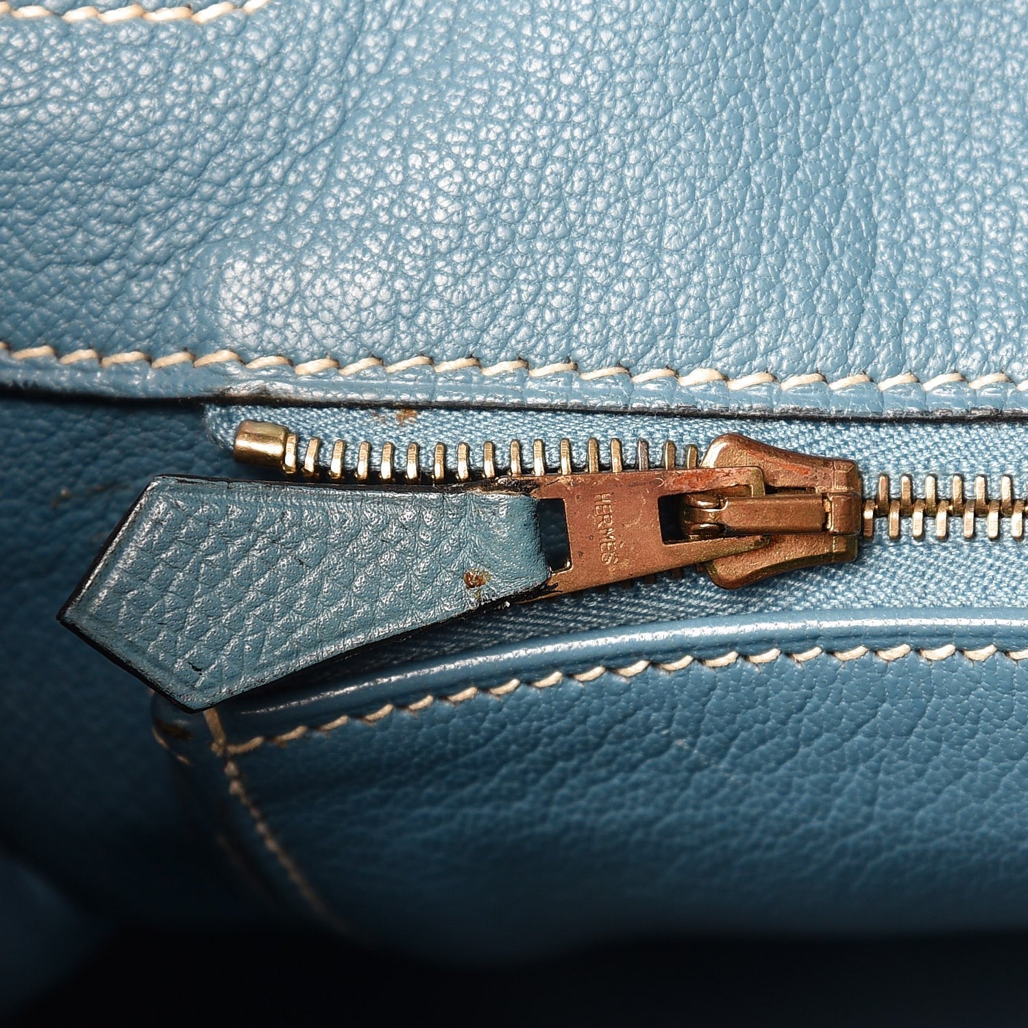 Hermes Epsom Birkin 35 Blue Jean 17 of 43