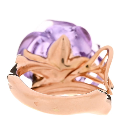 Christian Dior 18K Rose Gold Diamond Amethyst Dior Pre Catelan Ring 49 4.75 4 of 5