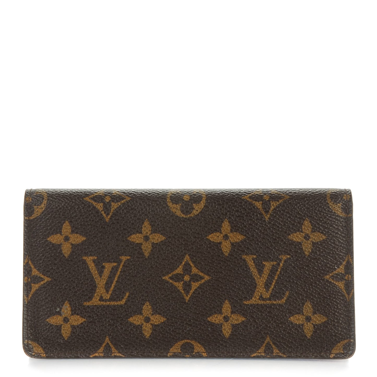 Monogram Simple Checkbook Holder Wallet Cover