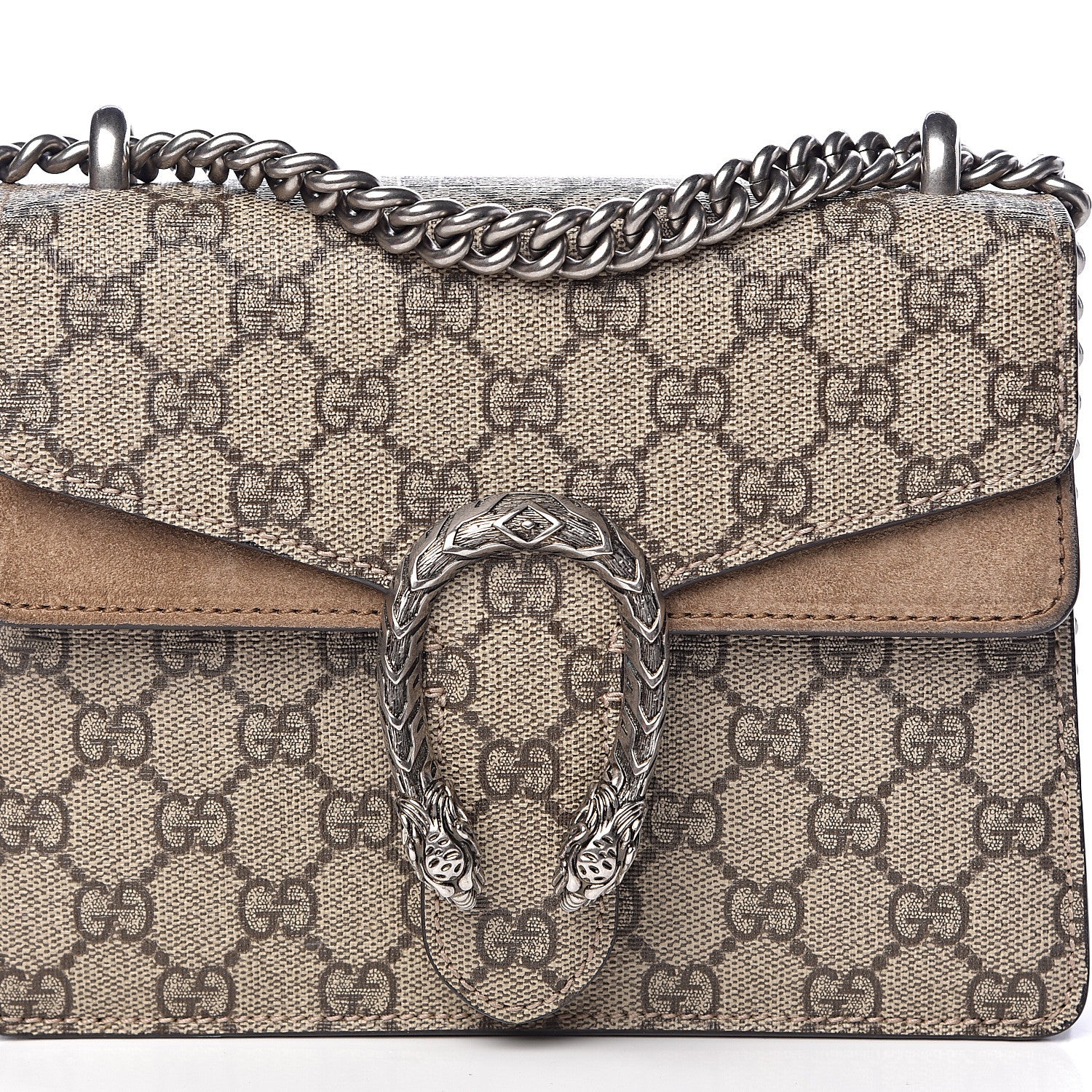 Gucci GG Supreme Monogram Mini Dionysus Shoulder Bag Taupe 10 of 10