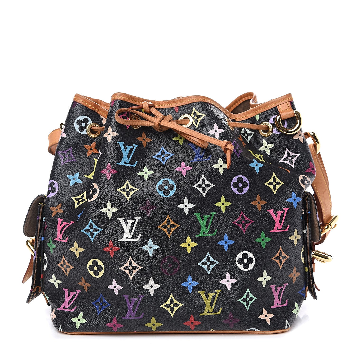 Louis Vuitton Monogram Multicolor Petit Noe Black 1 of 14