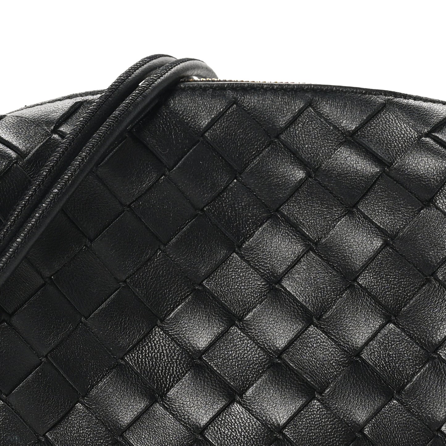 Nappa Intrecciato Mini Loop Camera Bag Black