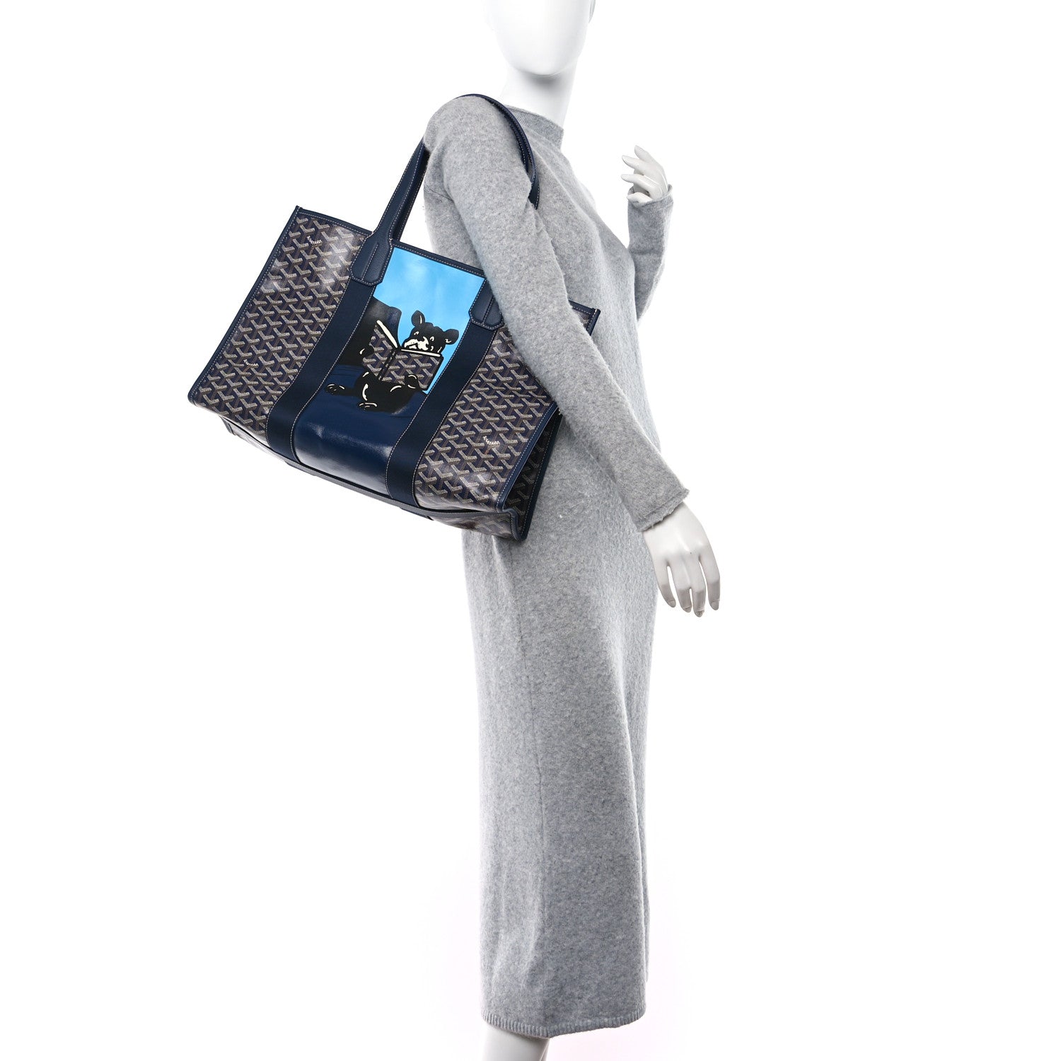 Goyard Goyardine Villette Tote Blue 2 of 8