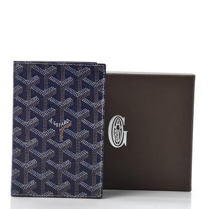 Goyard Goyardine Passport Wallet Navy 8 of 8