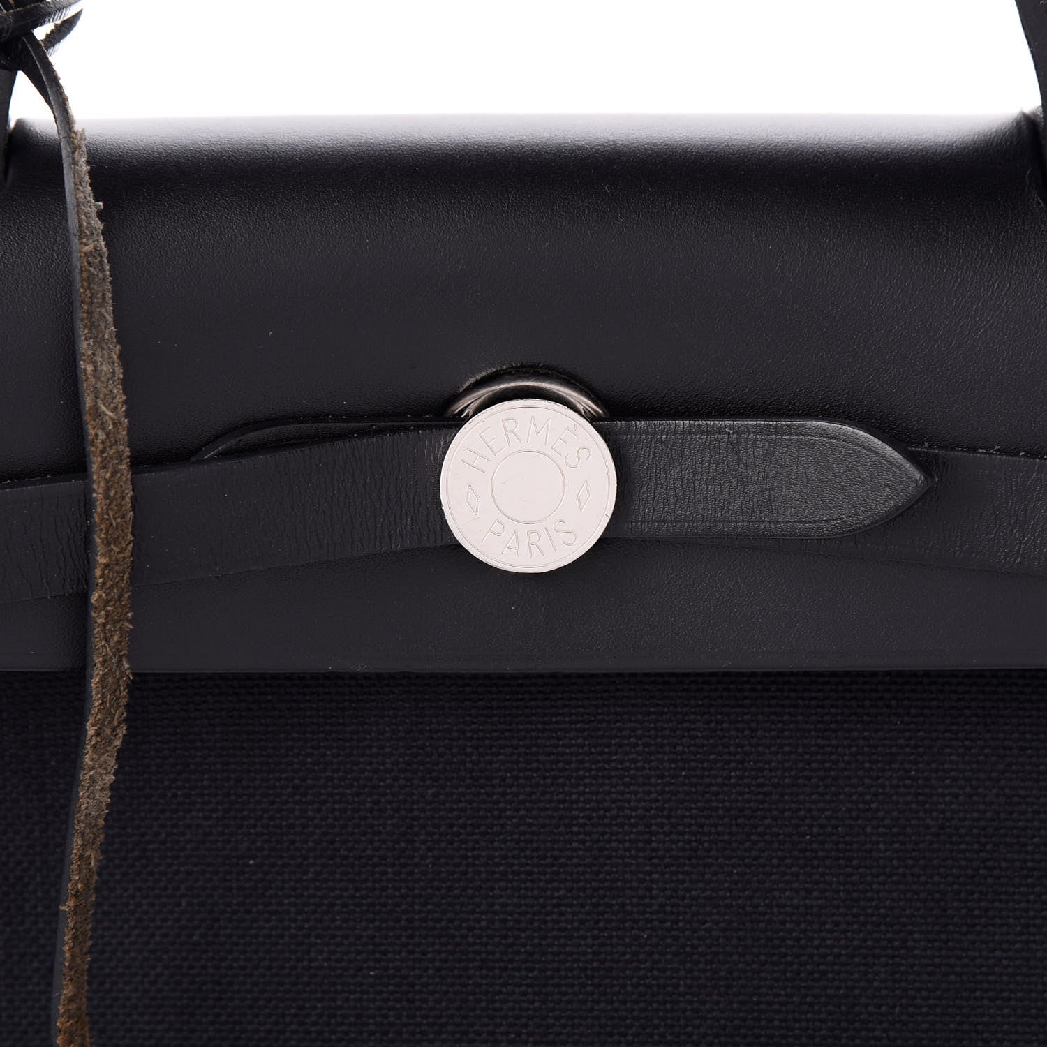 Hermes Military Toile Vache Hunter Herbag Zip PM 31 Black 11 of 11