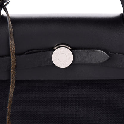 Hermes Military Toile Vache Hunter Herbag Zip PM 31 Black 11 of 11