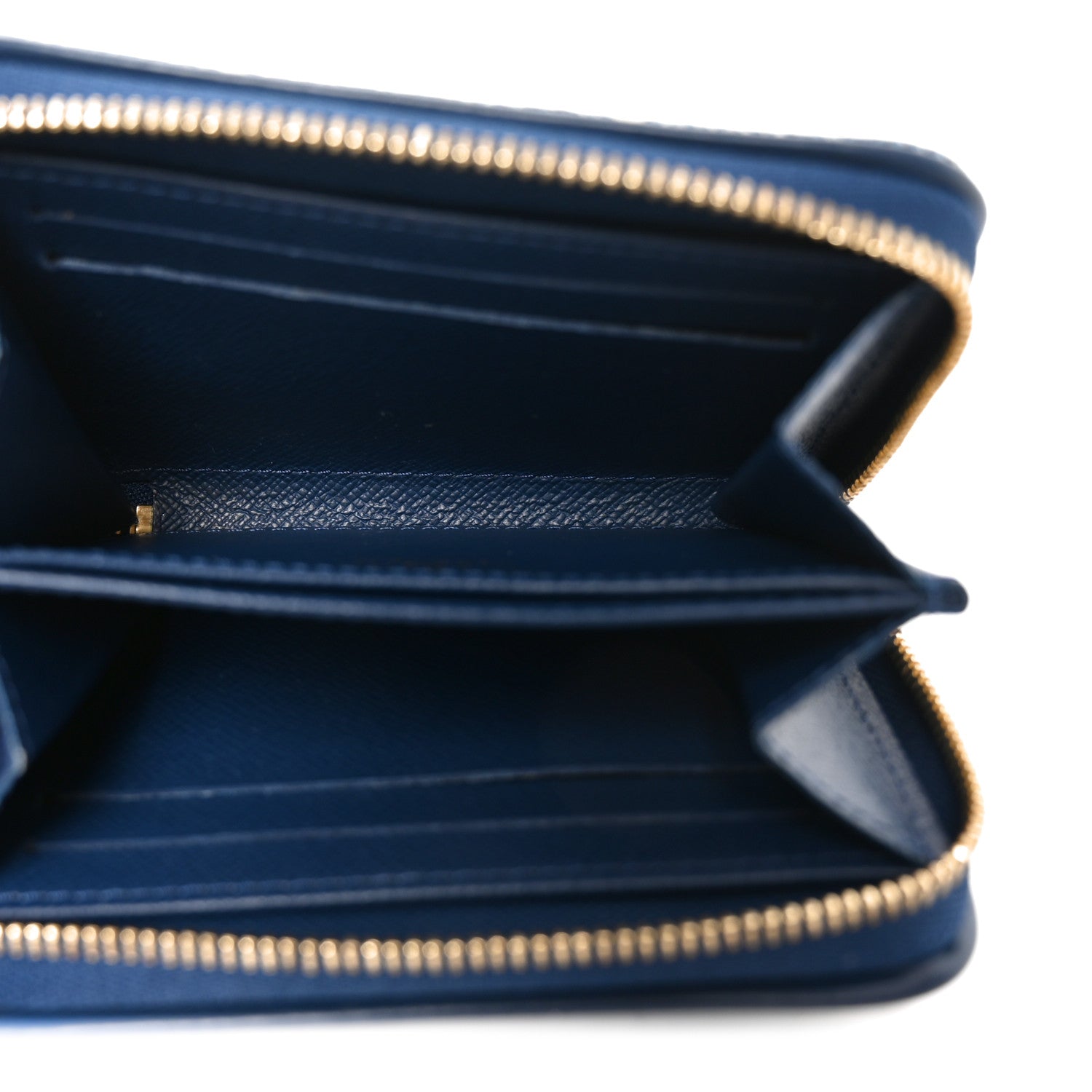 Louis Vuitton Denim Monogram Jacquard Zippy Coin Purse Bleu 5 of 7