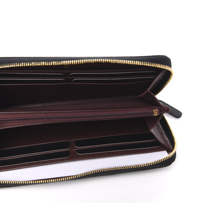Chanel Caviar Quilted Large Gusset Zip Around Wallet Black 5 of 9