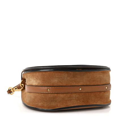 Chloe Calfskin Suede Medium Nile Bracelet Bag Caramel 4 of 9