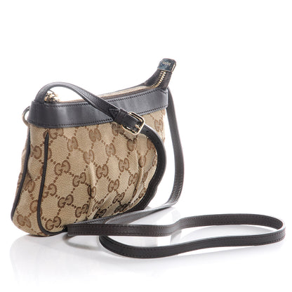 Gucci Monogram GG Heart Charm Crossbody Pochette Ebony 3 of 7