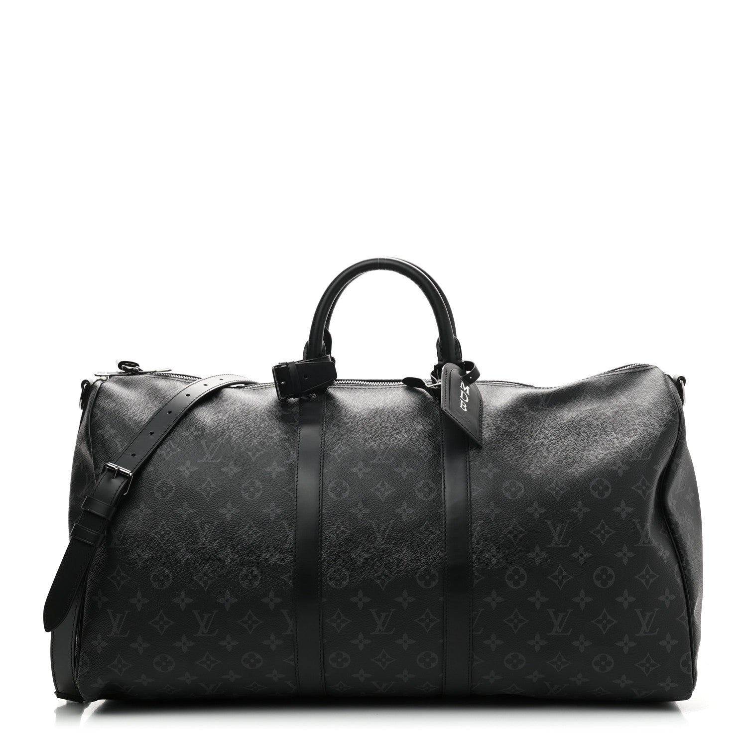 Louis Vuitton Monogram Eclipse Keepall Bandouliere 55 1 of 12