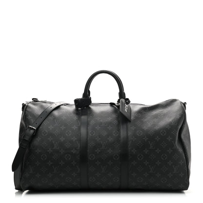 Louis Vuitton Monogram Eclipse Keepall Bandouliere 55 1 of 12