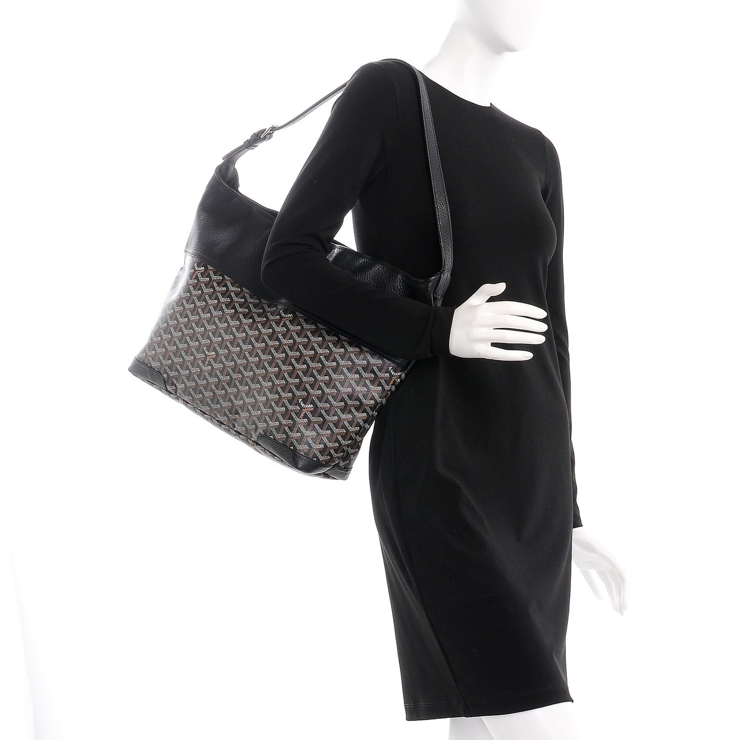 Goyardine Grenadines Hobo Black