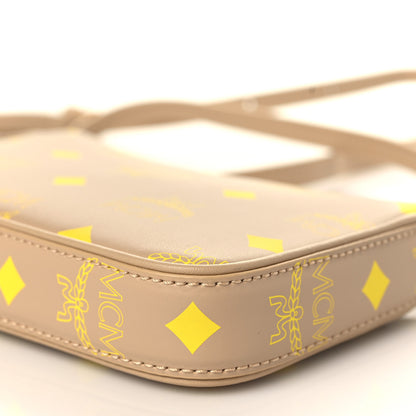 MCM Calfskin Color Splash Mini Pouch on Chain Croissant 8 of 8