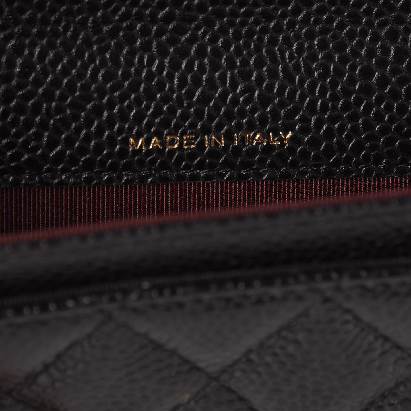 Caviar Quilted Flap Card Holder Black