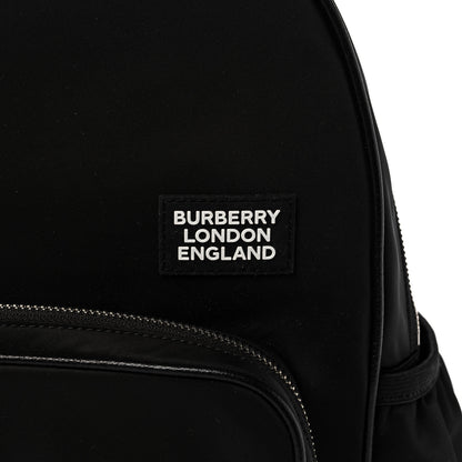 Burberry Nylon Logo Print Backpack Black 7 of 9