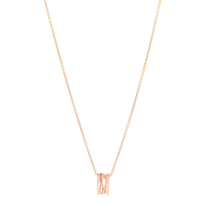 Bulgari 18K Rose Gold B.Zero1 Open Legends Pendant Necklace 1 of 9