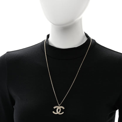 Chanel Pearl CC Pendant Necklace Gold 2 of 5