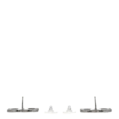 Chanel Baguette Crystal Pearl CC Bright Young Things Earrings Ruthenium 3 of 7