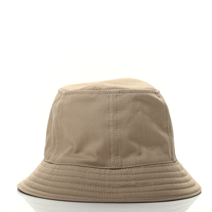 Hermes Gabardine Cotton Calvi Bucket Hat 56 Beige Toast 5 of 9