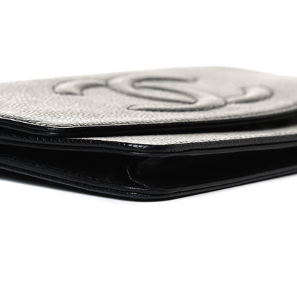 Chanel Caviar Timeless CC Wallet On Chain WOC Black 11 of 15