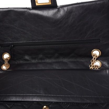 Chanel Aged Calfskin Quilted 2.55 Reissue 226 Flap Black 9 of 9