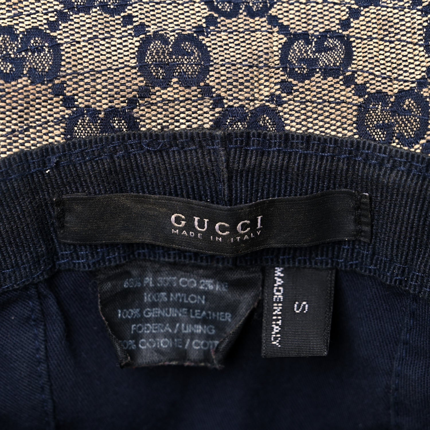 Gucci Monogram Web Bucket Hat S Blue 13 of 13