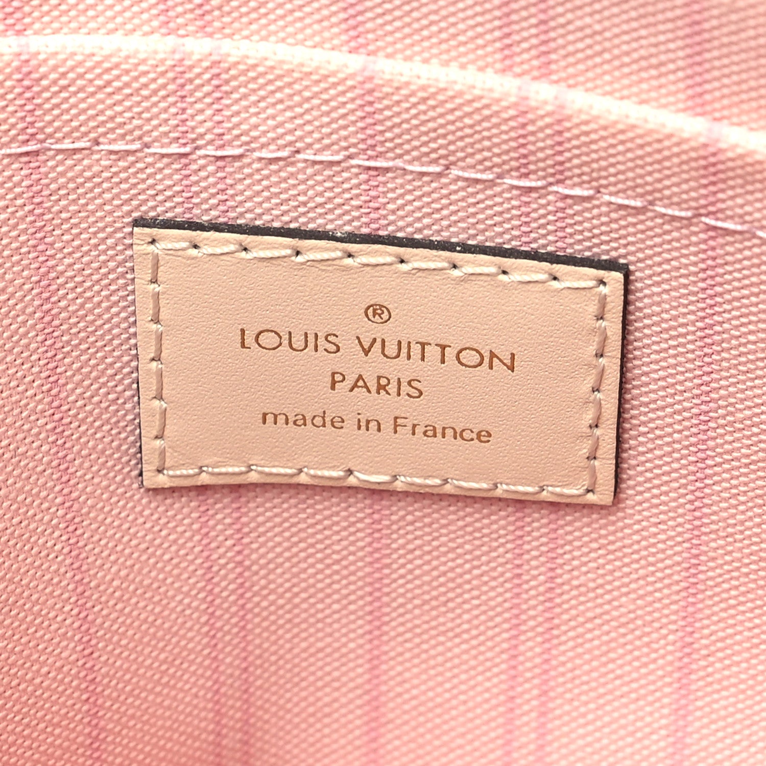 Louis Vuitton Damier Azur Neverfull MM GM Pochette Rose Ballerine 6 of 10