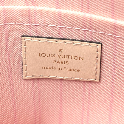 Louis Vuitton Damier Azur Neverfull MM GM Pochette Rose Ballerine 6 of 10
