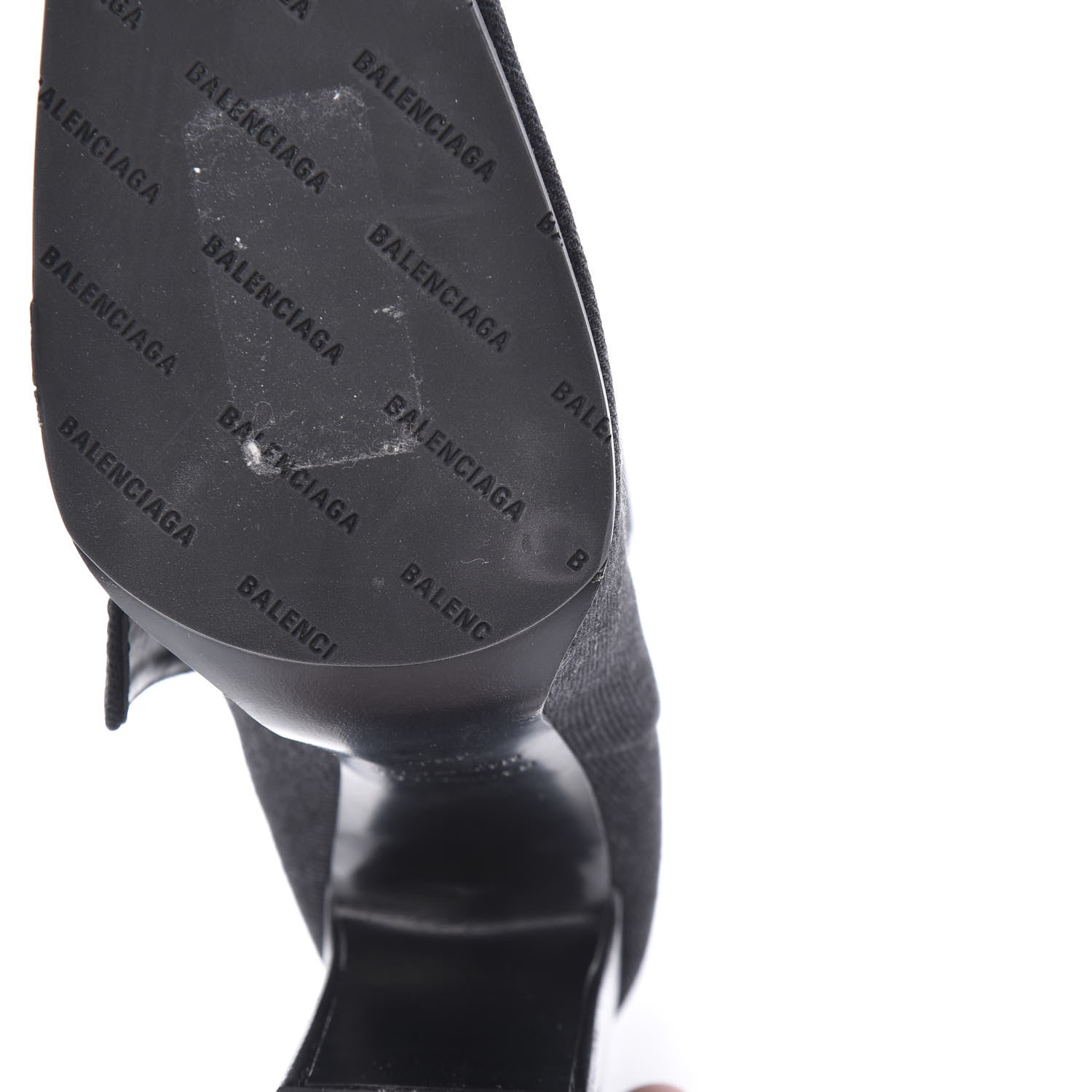 Balenciaga Denim Ankle Boots 38.5 Black 8 of 12