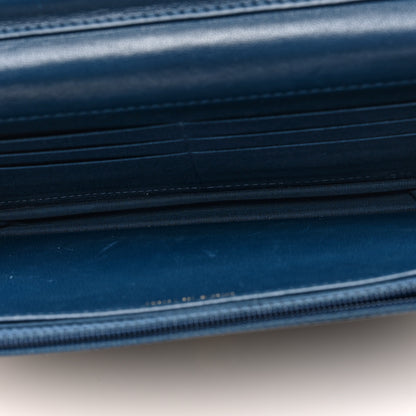Chanel Goatskin Quilted Chanel 19 Wallet On Chain WOC Blue 5 of 10
