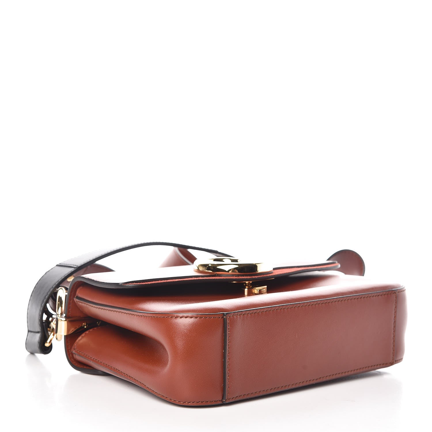 Chloe Calfskin Small C Double Carry Sepia Brown 5 of 10