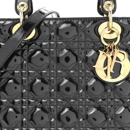 Christian Dior Patent Cannage Large Lady Dior Black 8 of 16