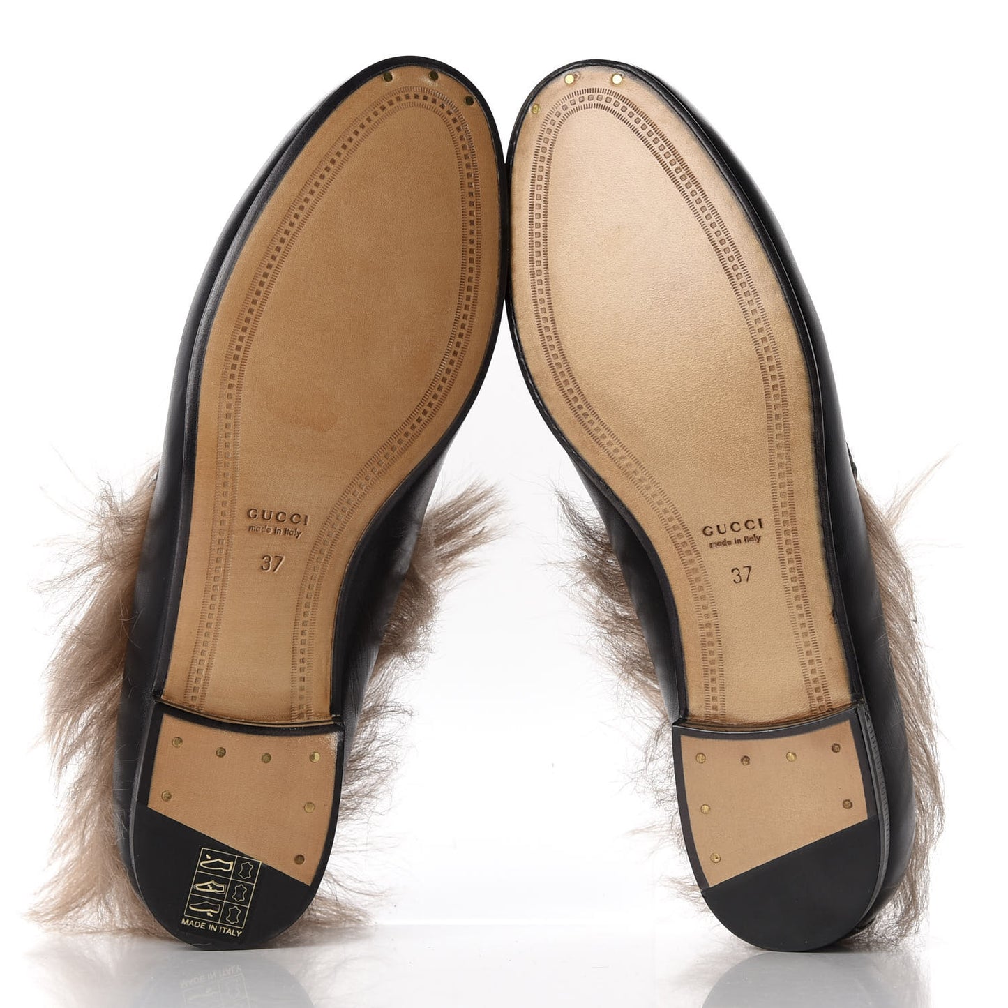 Malaga Kid Fur Womens Jordaan Loafers 37 Black Natural