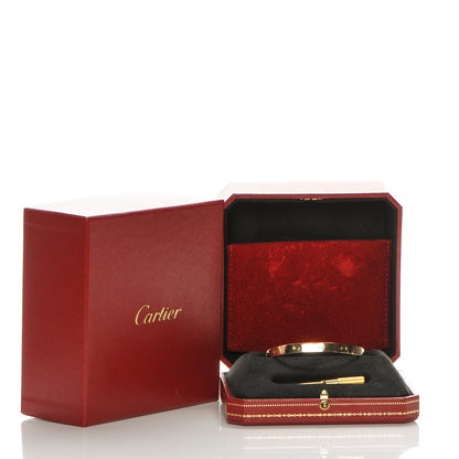 Cartier 18K Yellow Gold LOVE Bracelet 18 8 of 8