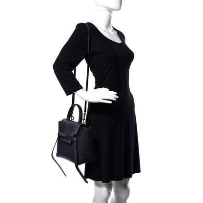 Celine Baby Grained Calfskin Micro Belt Bag Deep Sea 2 of 8
