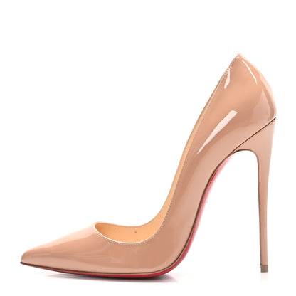 Christian Louboutin Patent So Kate 120 Pumps 39 Nude 2 of 7