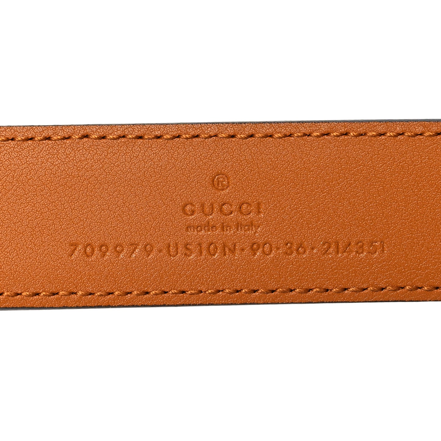 Calfskin Engraved Square G Buckle Belt 90 36 Light Brown