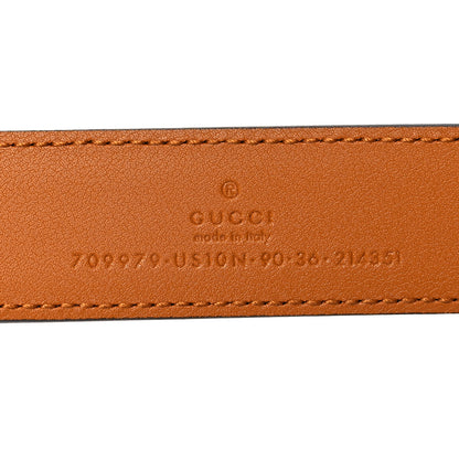 Gucci Calfskin Engraved Square G Buckle Belt 90 36 Light Brown 4 of 4