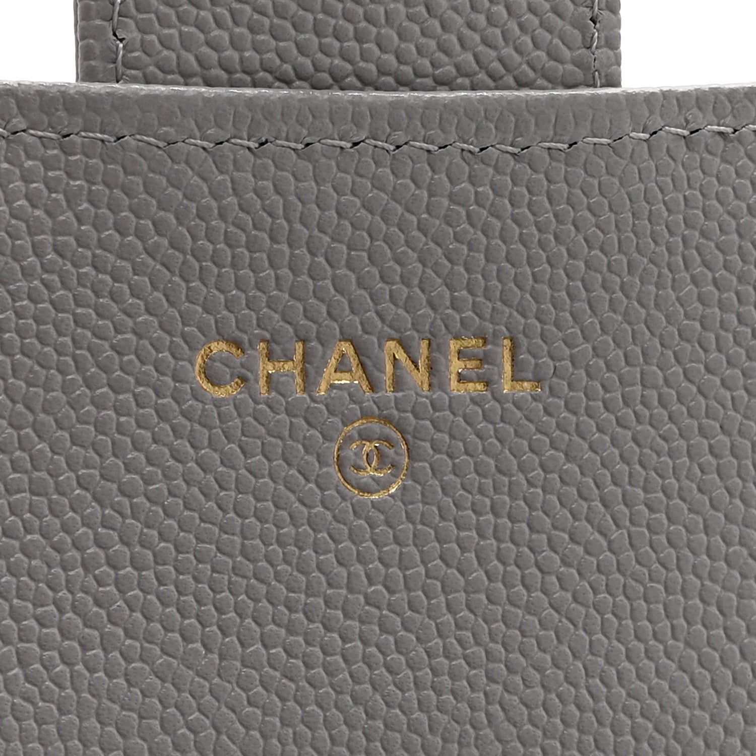 Chanel Caviar Quilted Large Gusset Flap Wallet Grey 6 of 11