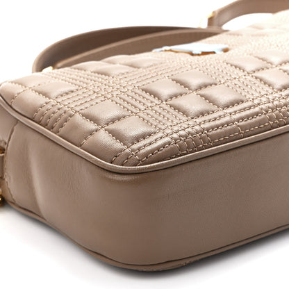 Burberry Lambskin Quilted Mini Lola Camera Bag Beige 9 of 10