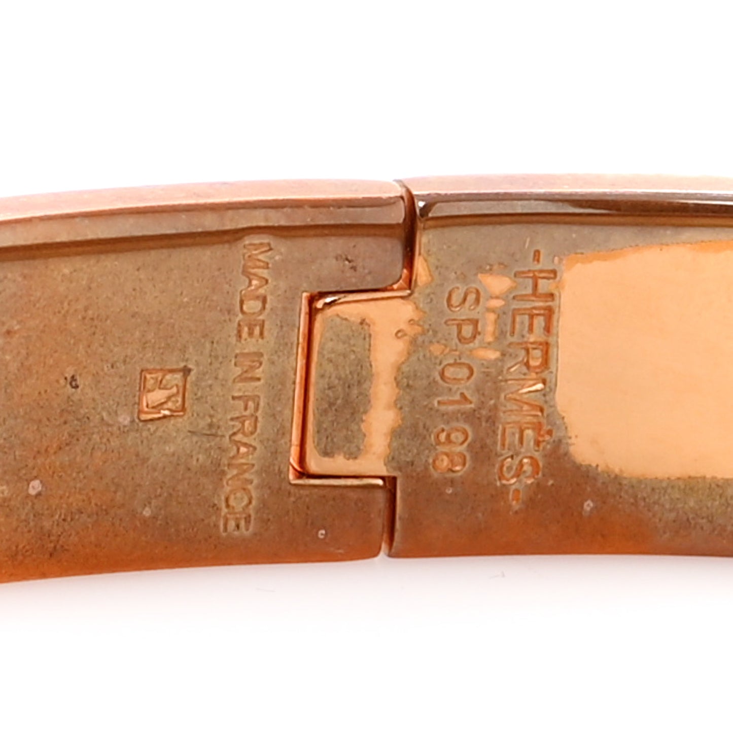 Enamel Narrow Clic Clac H Bracelet PM Rose Cassata