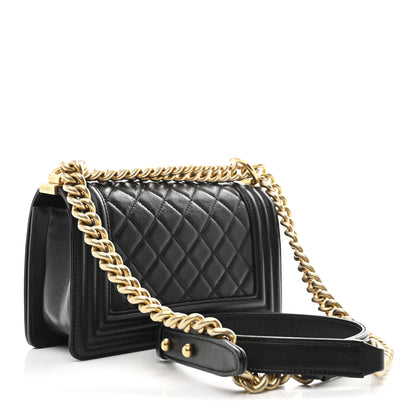Chanel Calfskin Quilted Small Boy Flap Black 3 of 10