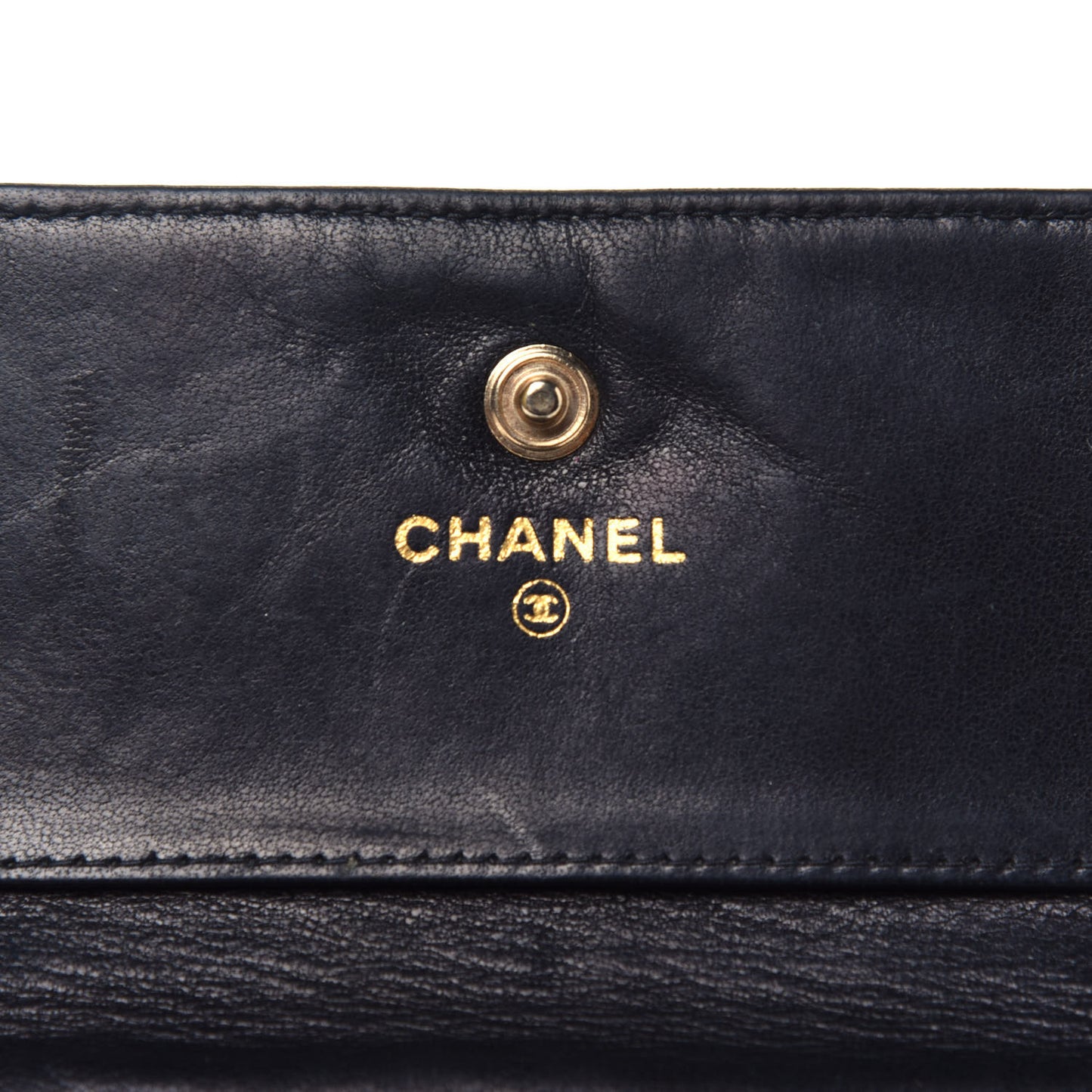 Caviar Timeless CC Compact Flap Wallet Black