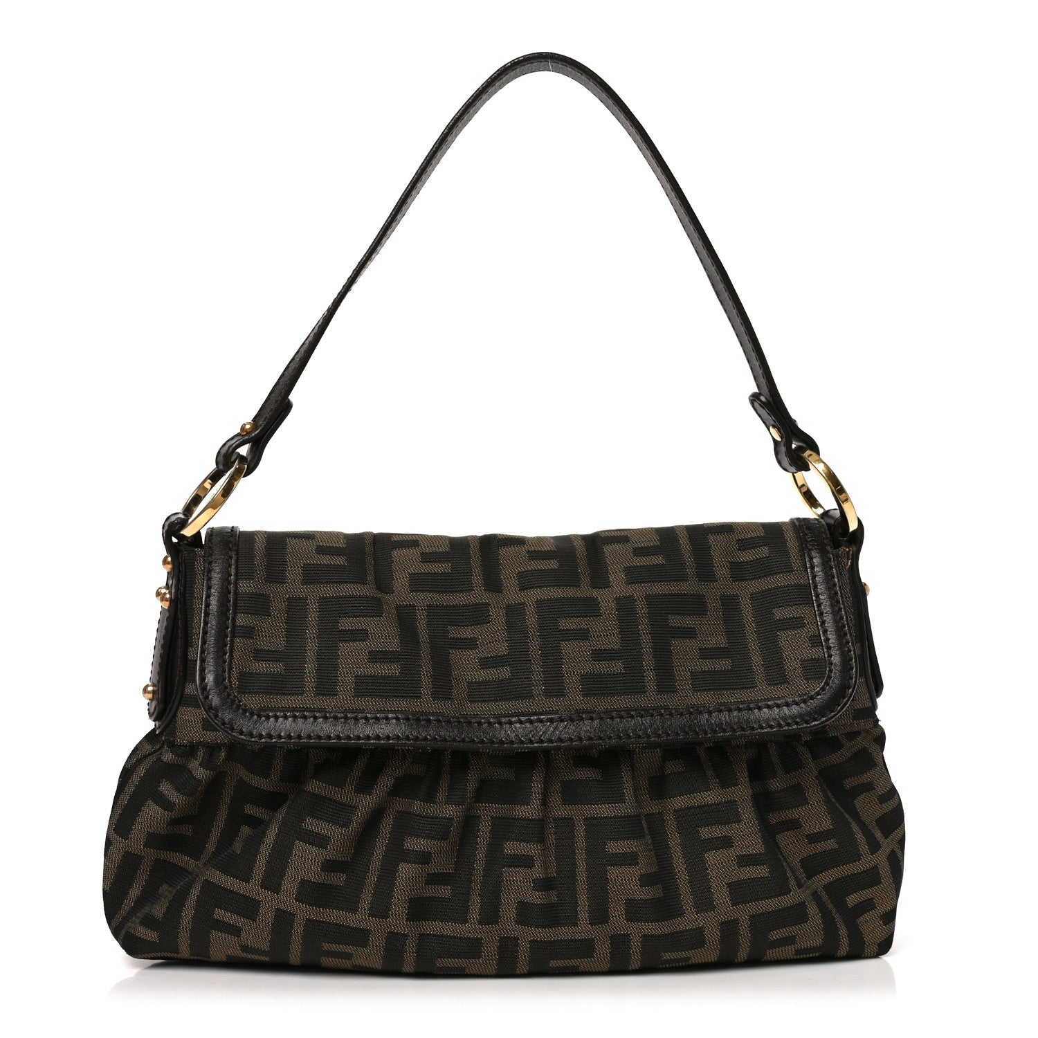 Fendi Zucca Small Chef Shoulder Bag Tobacco 1 of 8
